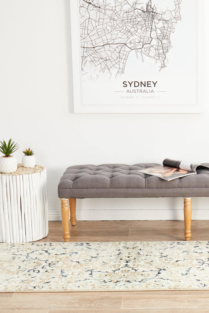 Oxford Stem Bone Runner Rug Rug Culture