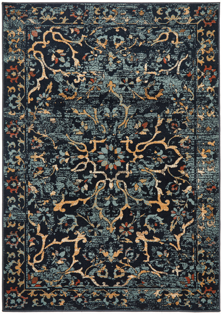 Oxford Stem Navy Rug Rug Culture