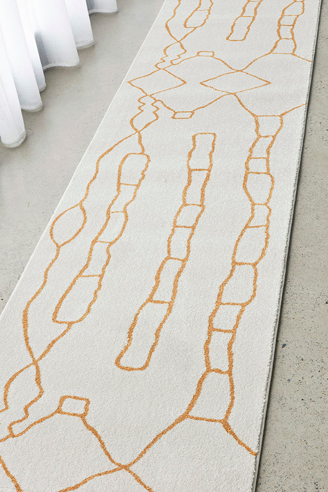 Paradise Amy Gold Runner RUG CULTURE