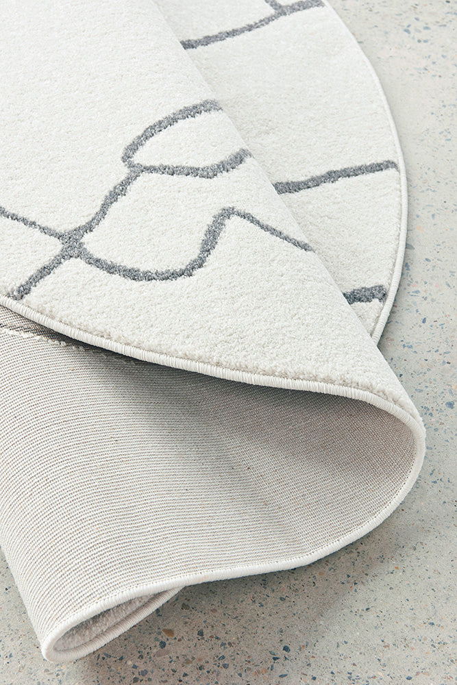 Paradise Amy Grey Round RUG CULTURE