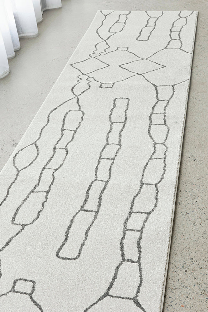 Paradise Amy Grey Runner RUG CULTURE
