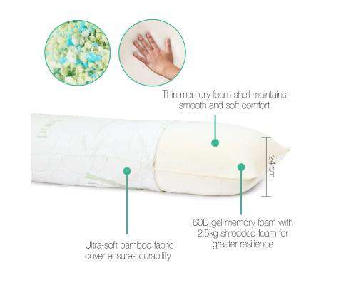 Full Body Memory Foam Pillow Giselle