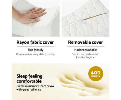 Memory Foam Pillow Cushion Neck Support Knee Leg Pillows Soft Giselle