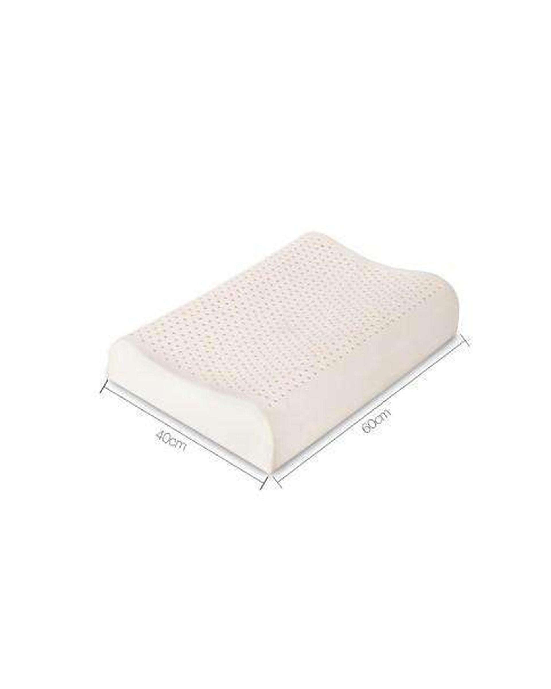 Set of Two Curved Natural Latex Pillow Giselle