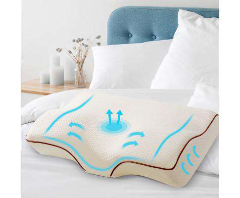 Memory Foam Pillow Neck Pillows Contour Rebound Pain Relief Support Giselle