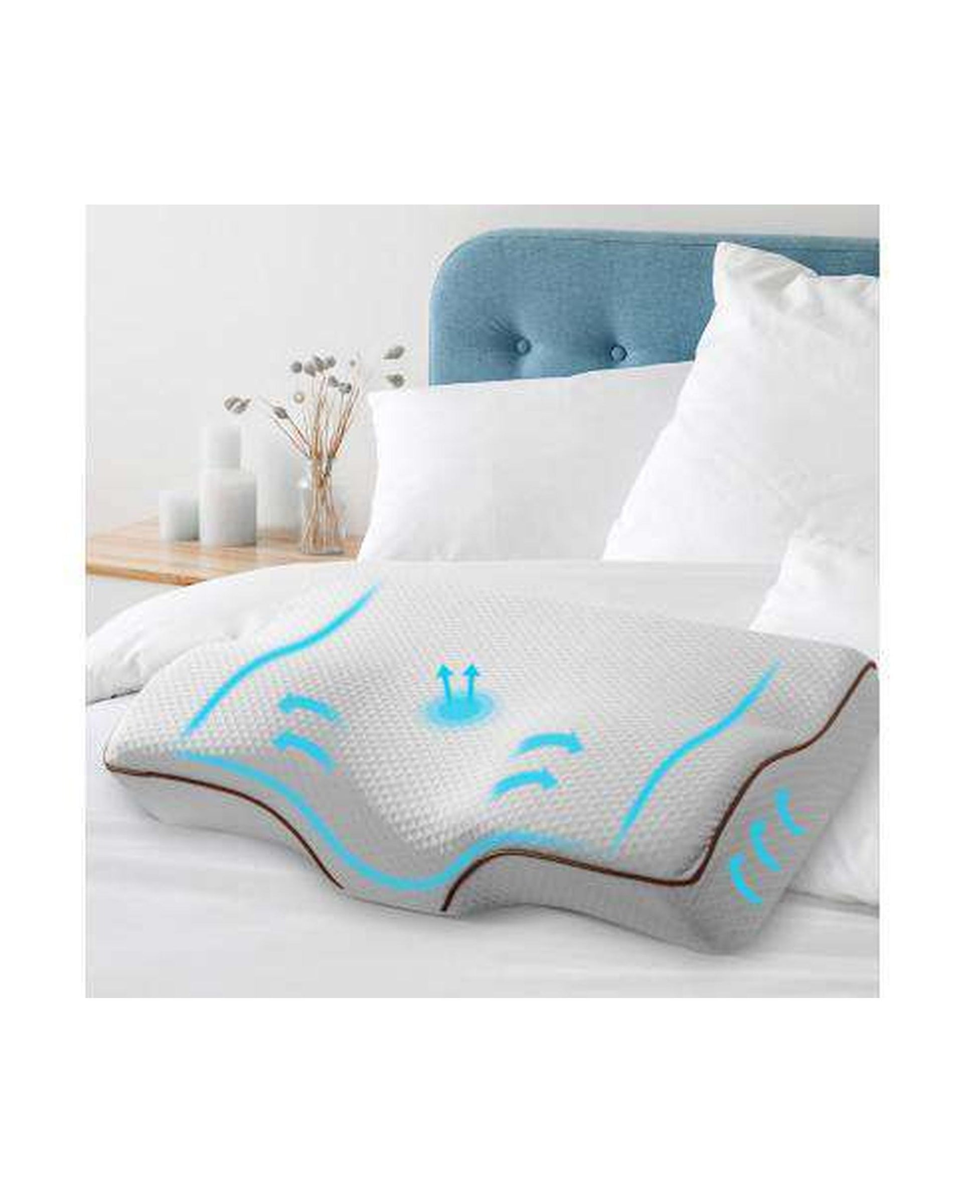 Memory Foam Pillow Neck Pillows Contour Rebound Pain Relief Support Giselle