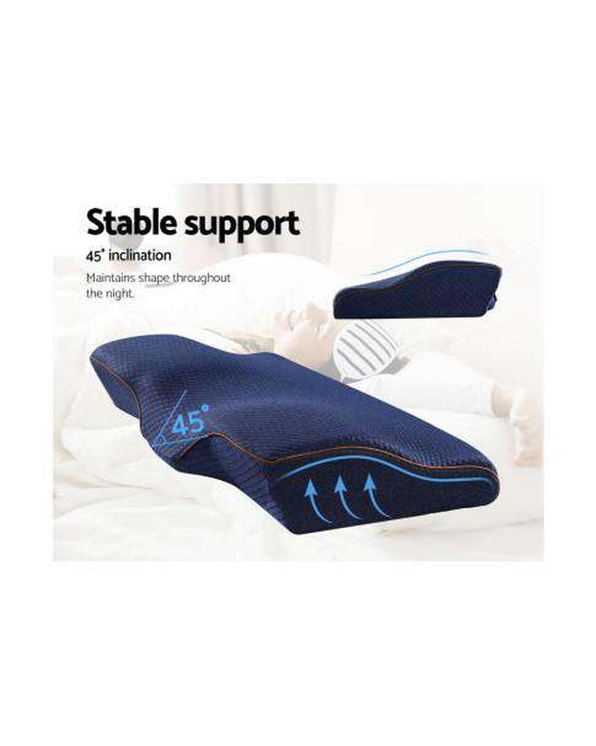 Memory Foam Pillow Neck Pillows Contour Rebound Pain Relief Support Giselle