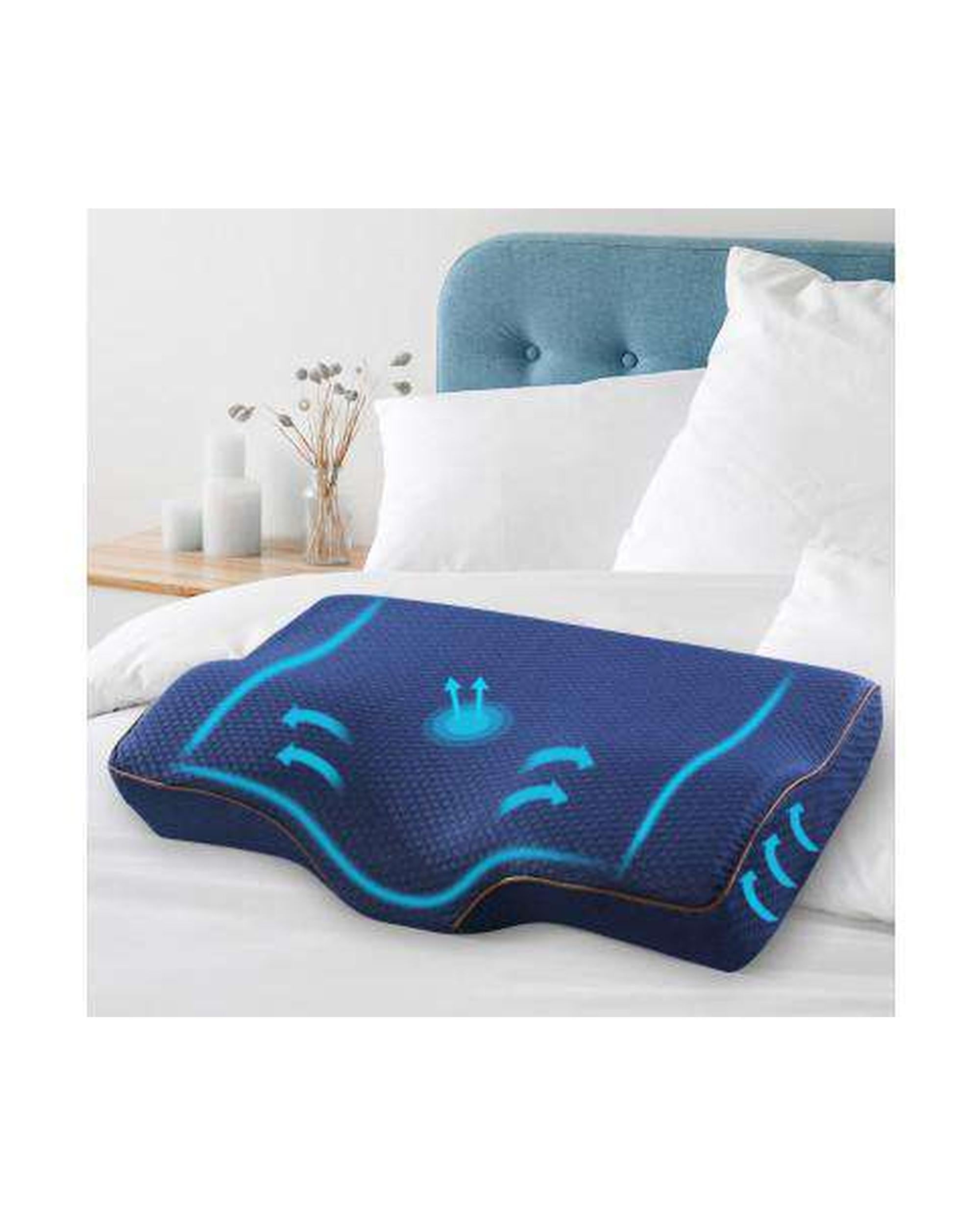 Memory Foam Pillow Neck Pillows Contour Rebound Pain Relief Support Giselle