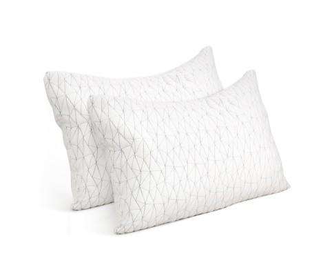 Set of 2 Rayon King Memory Foam Pillow Giselle