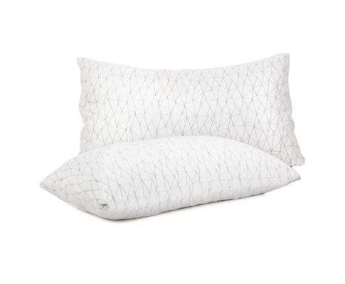 Set of 2 Rayon King Memory Foam Pillow Giselle