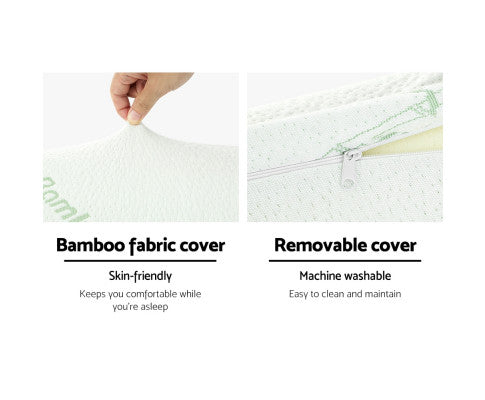 Memory Foam Pillow Bamboo Pillows Cushion Neck Support Cover Giselle