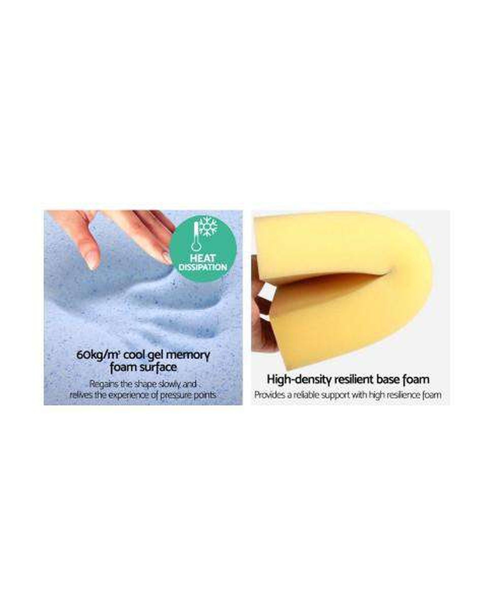 Foam Wedge Back Support Pillow - Beige Giselle