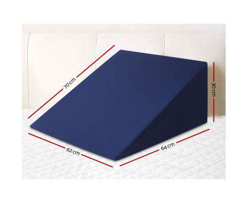 Foam Wedge Back Support Pillow - Blue Giselle