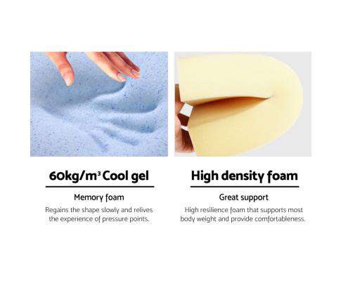 Foam Wedge Back Support Pillow - Blue Giselle