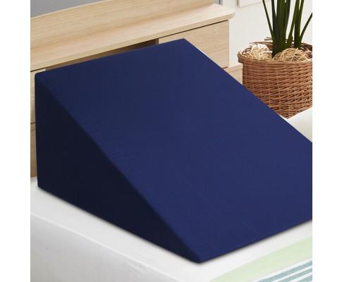 2X Memory Foam Wedge Pillow Neck Back Support with Cover Waterproof Blue Giselle