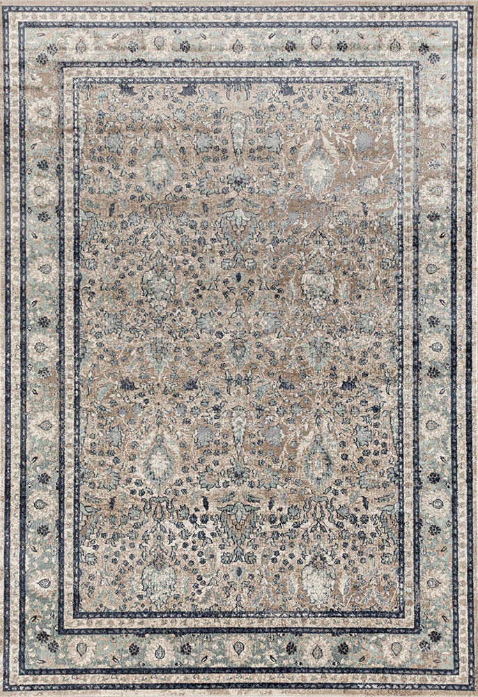 Providence Esquire Rim Traditional Beige Rug Rug Culture