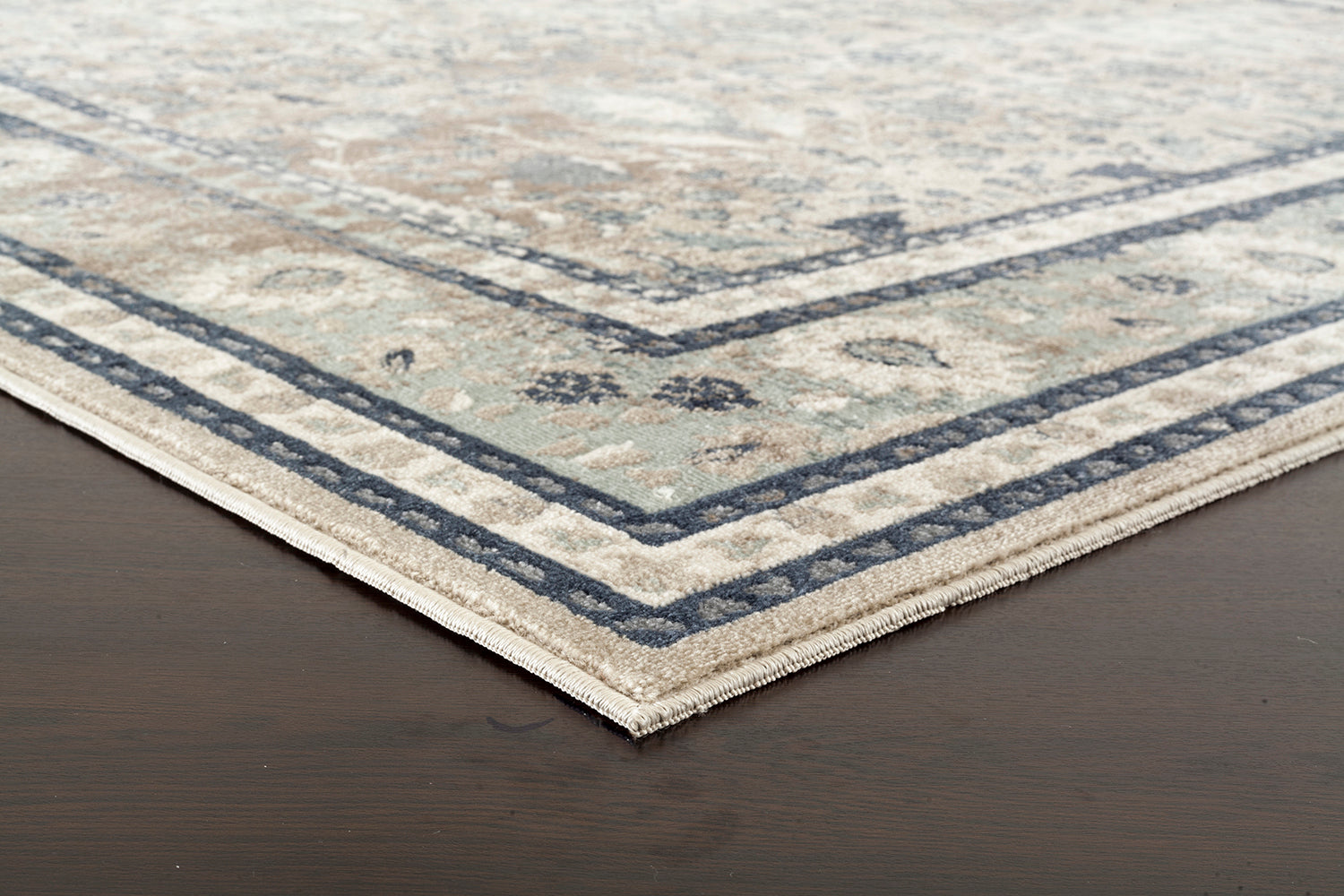 Providence Esquire Rim Traditional Beige Rug Rug Culture
