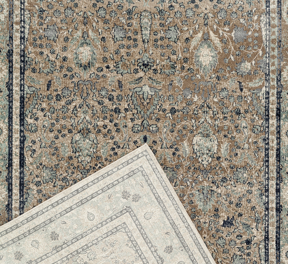Providence Esquire Rim Traditional Beige Rug Rug Culture