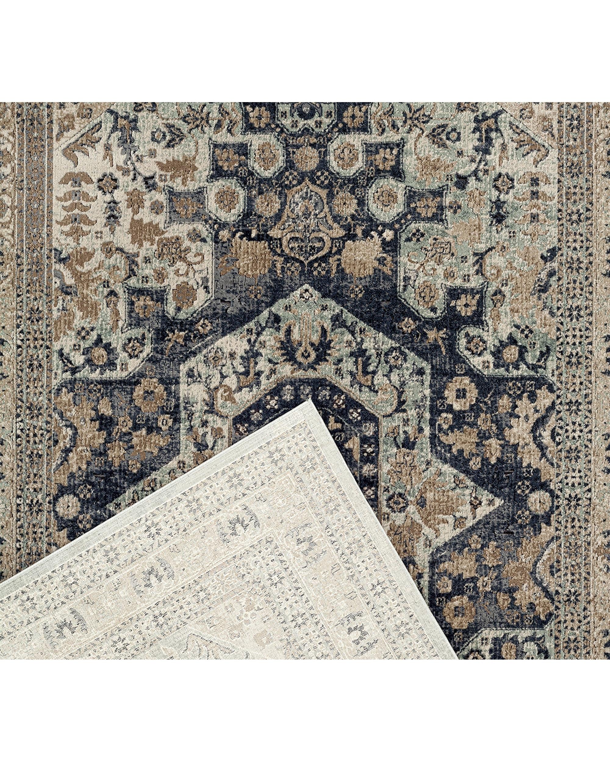 Providence Esquire Brushed Traditional Blue Rug Rug Culture
