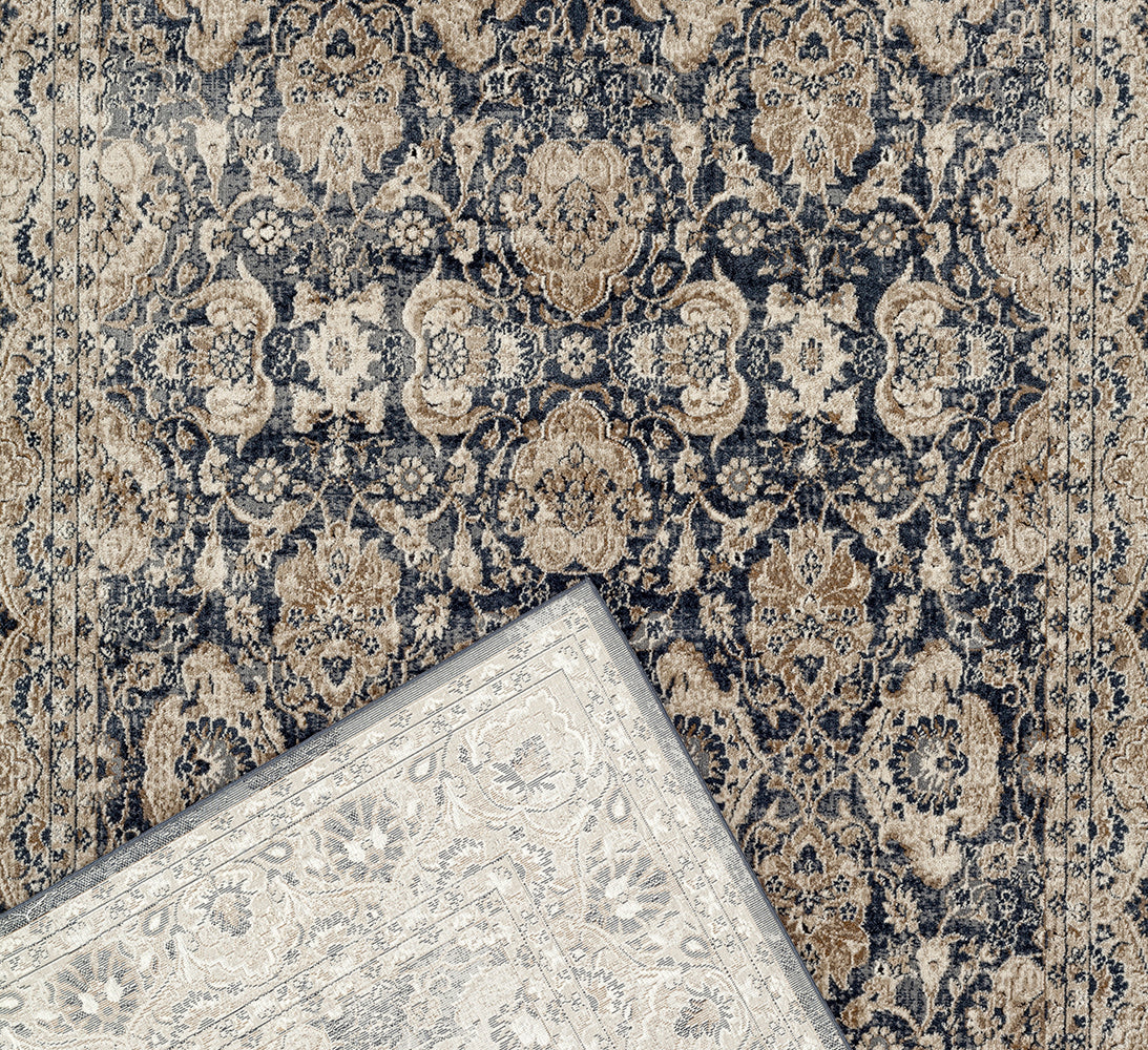 Providence Esquire Balance Traditional Blue Rug Rug Culture