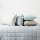 Park Avenue Paradis washed Chambray Quilted Quilt Cover Set - Sky Park Avenue