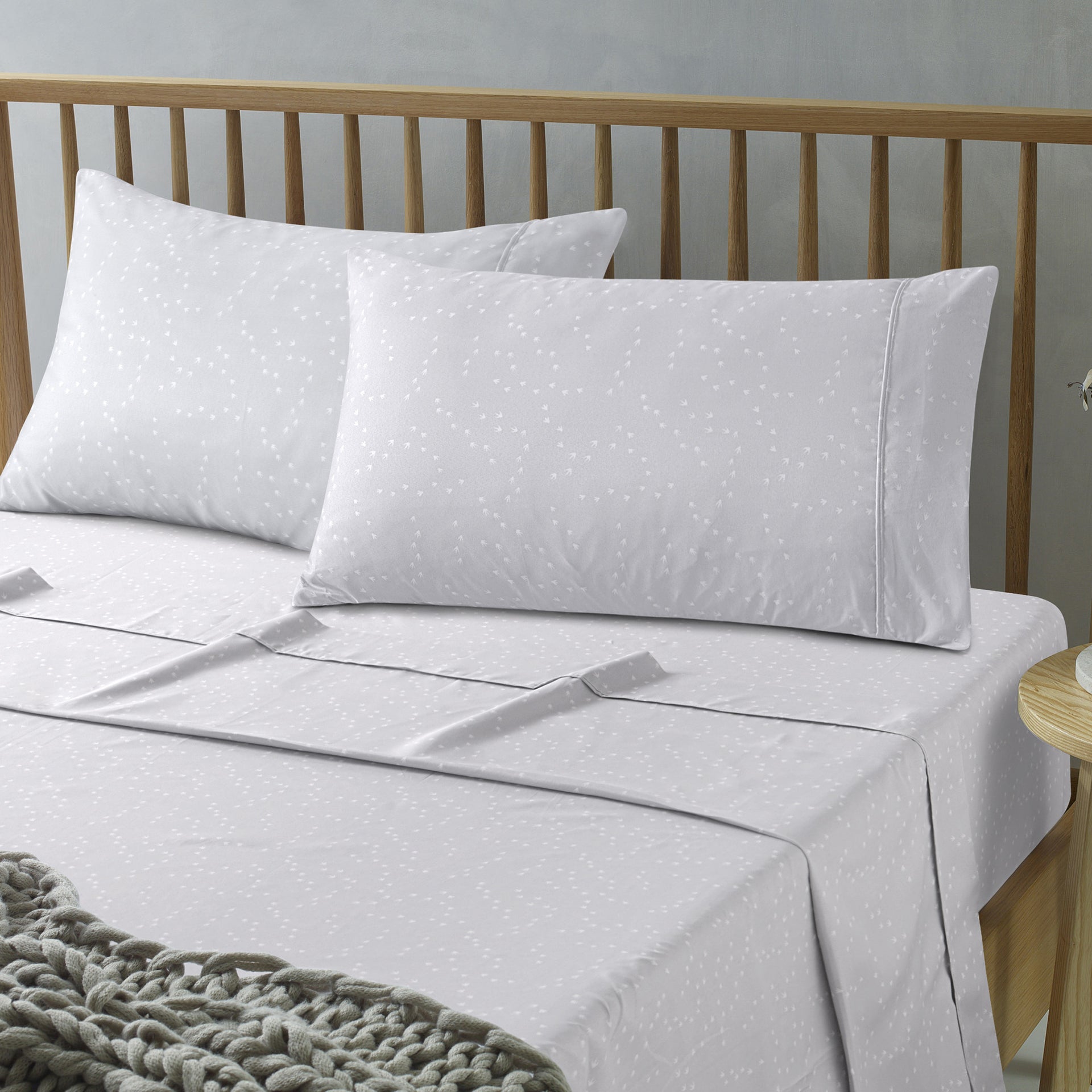 The Big Sleep Paws Printed Microfibre Sheet Set The Big Sleep