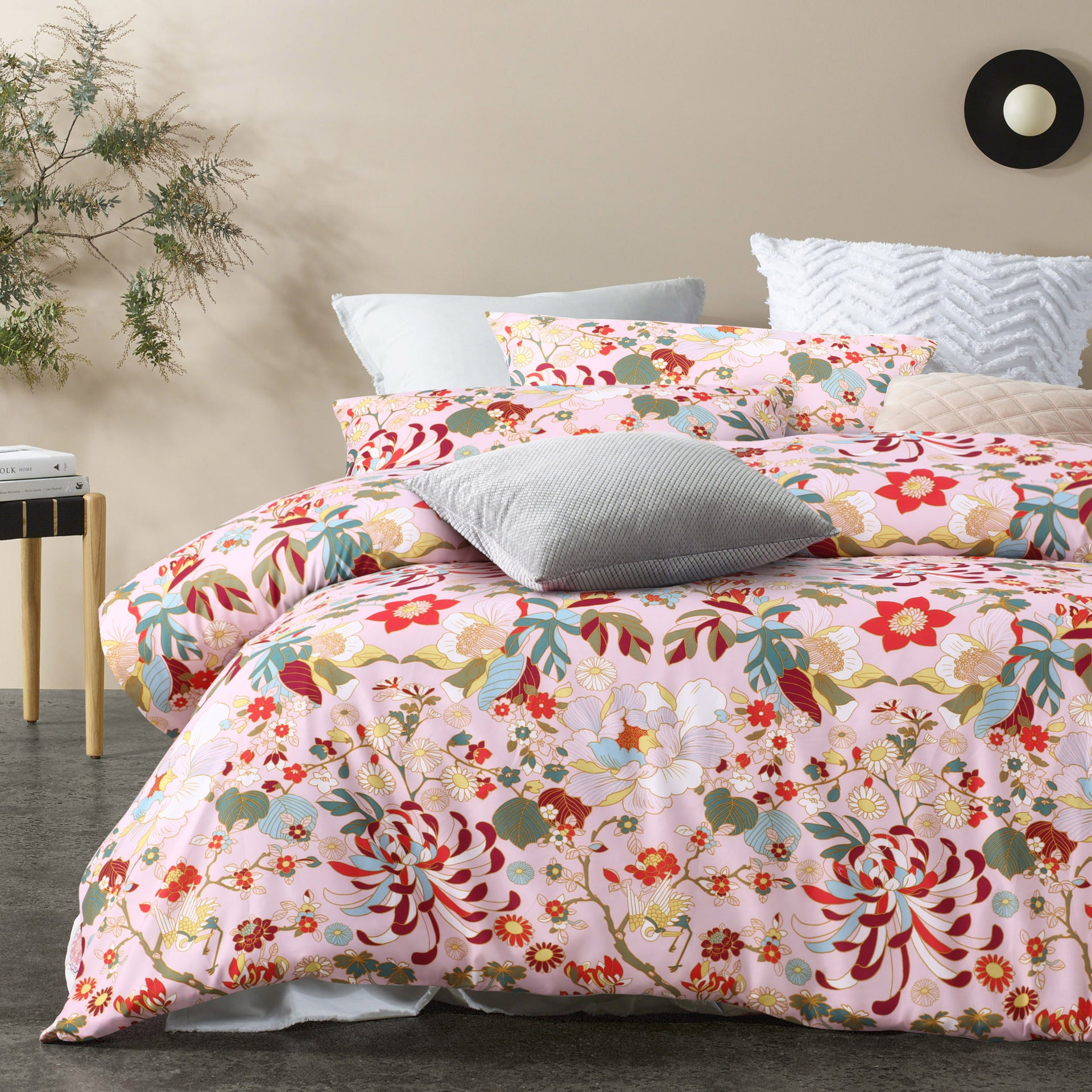 The Big Sleep Florent Pink Microfibre Quilt Cover Sets The Big Sleep