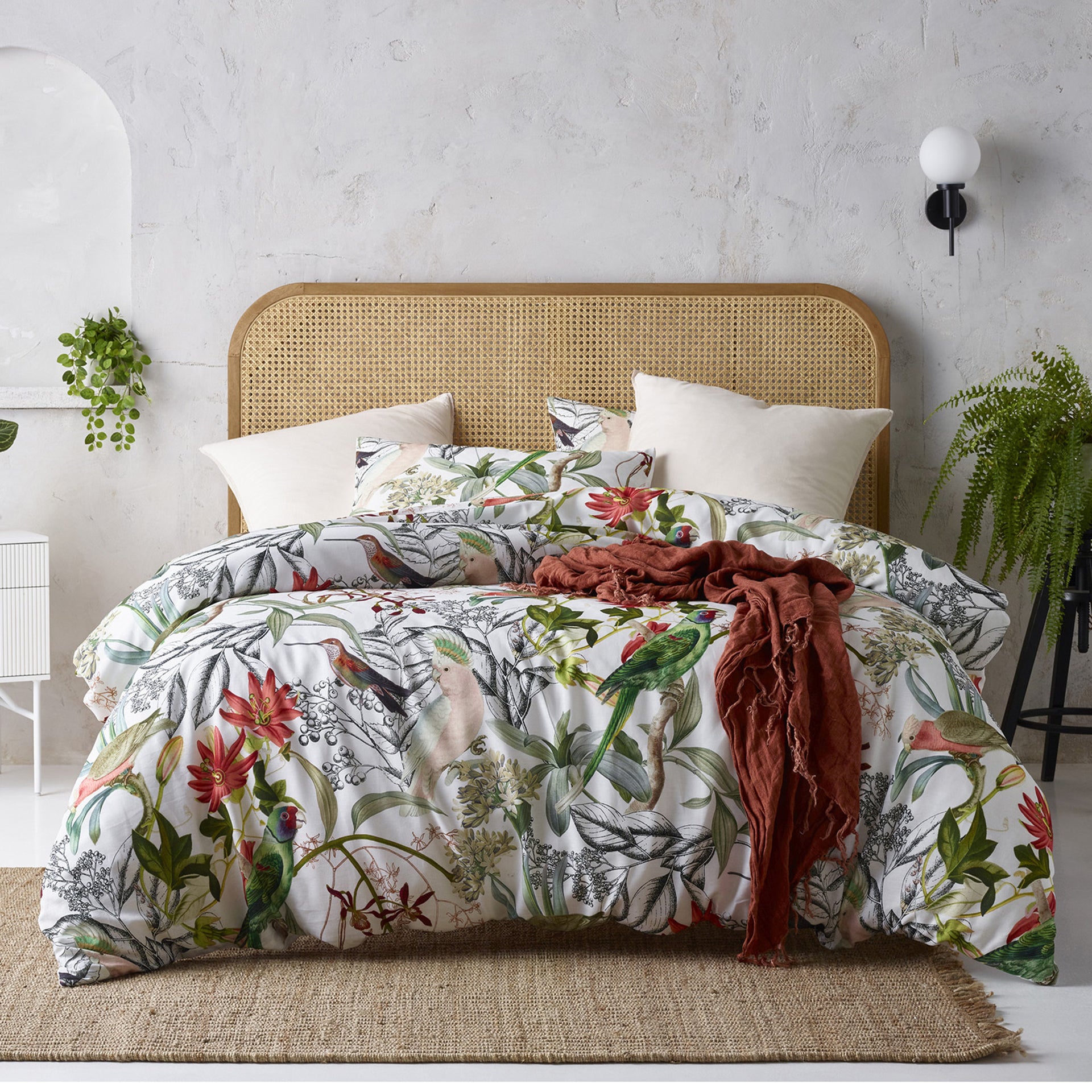 Accessorize Currumbin Printed Linen Cotton Quilt Cover Sets Accessorize