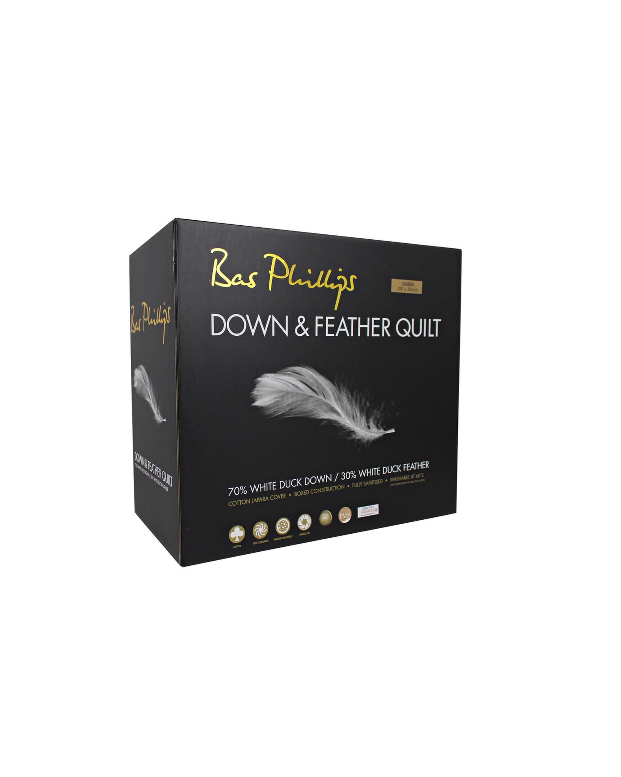 Bas Phillips 70/30 Down & Feather Quilt Bas Phillips