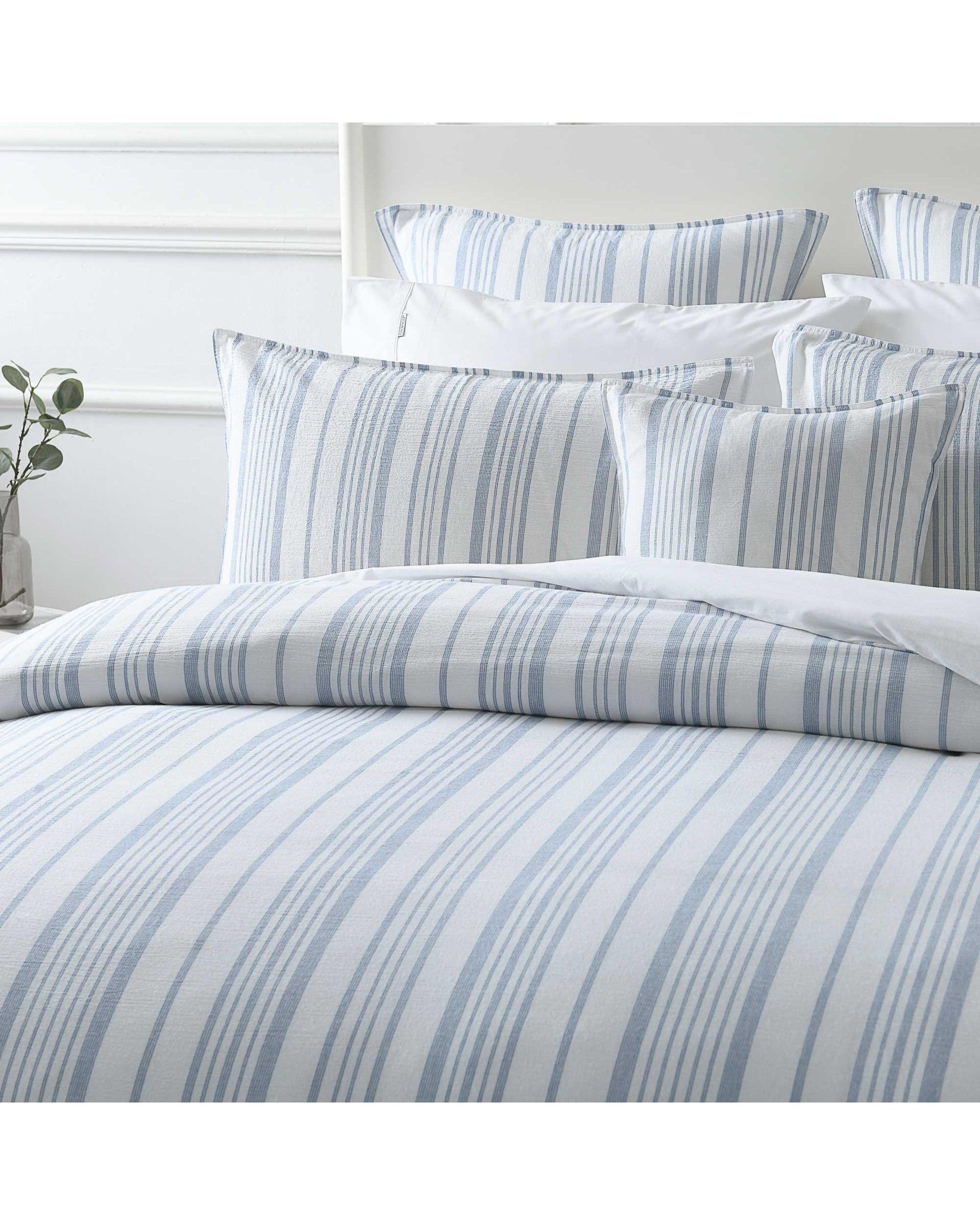 Bianca Bedding CAYMAN QUILT COVER SET BLUE Bianca Bedding