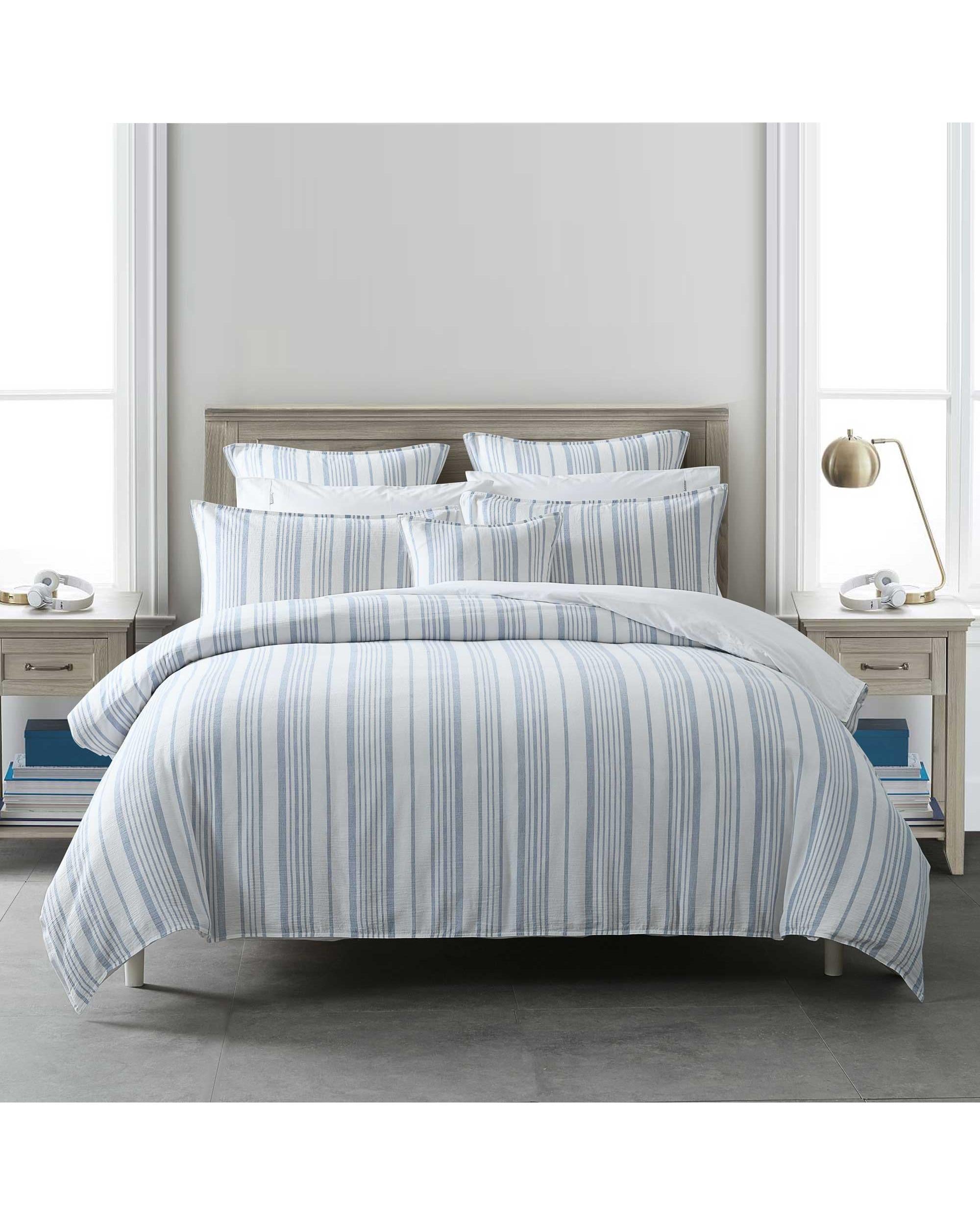 Bianca Bedding CAYMAN QUILT COVER SET BLUE Bianca Bedding