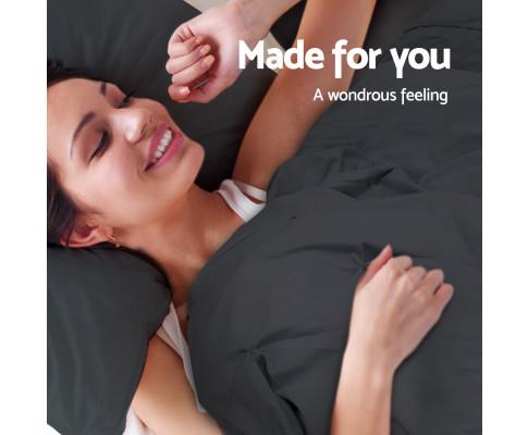 Classic Quilt Cover Set - Black Giselle