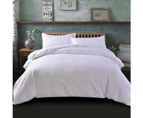 Classic Quilt Cover Set - White Giselle