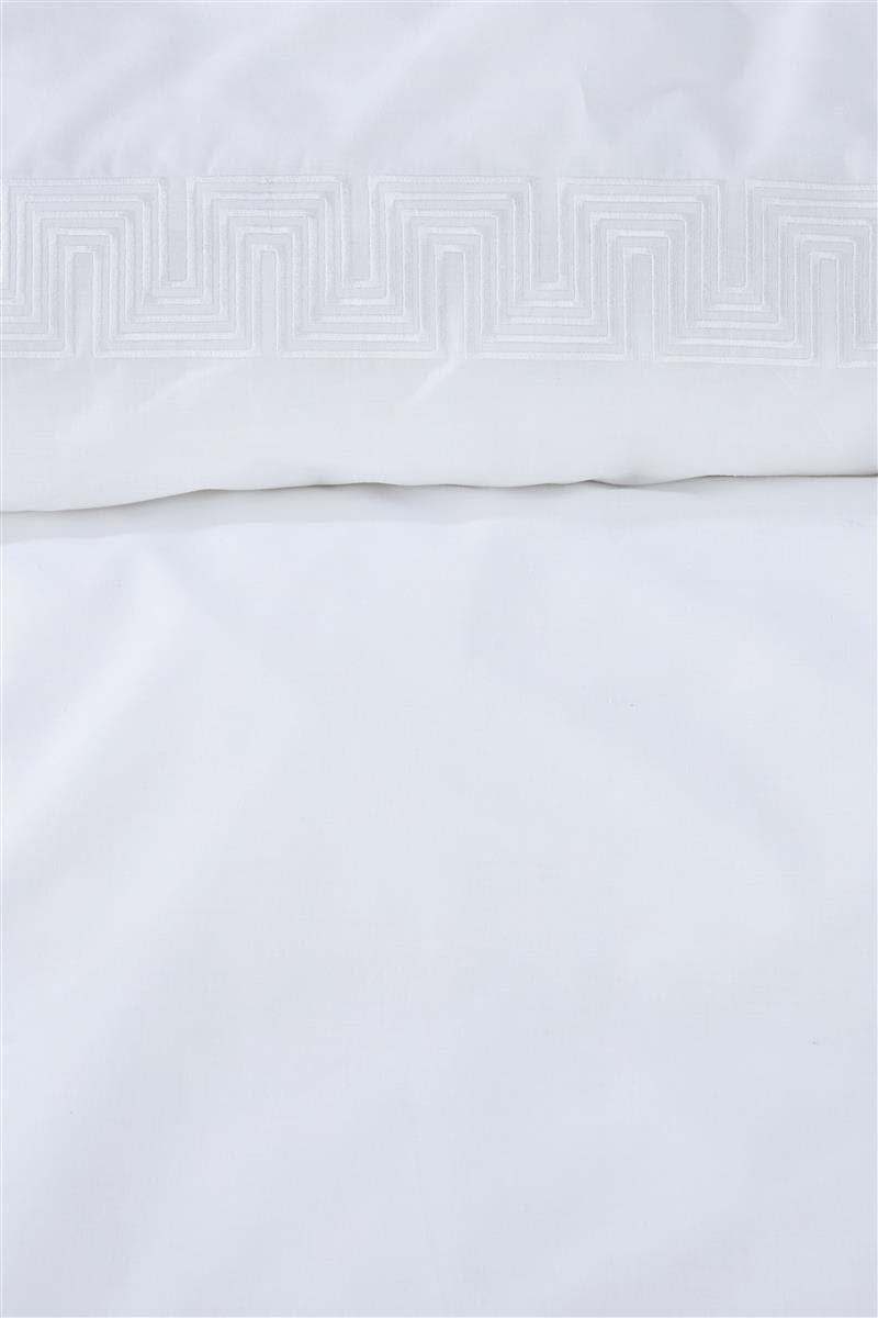 Riviera Maison Elowen White Cotton Quilt Cover Set Riviera Maison