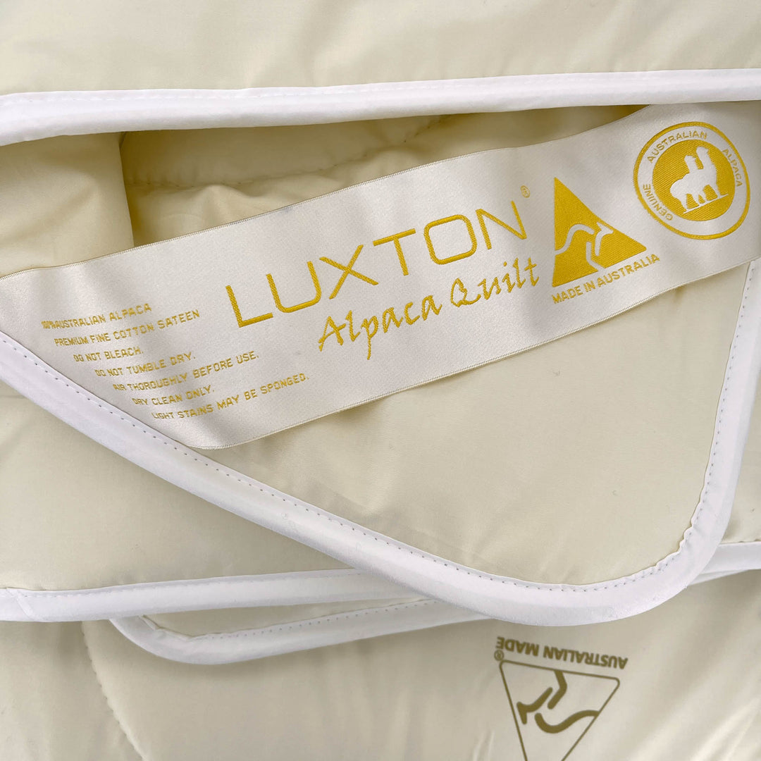 Luxton Premium 100% Alpaca 500GSM Quilt Luxton