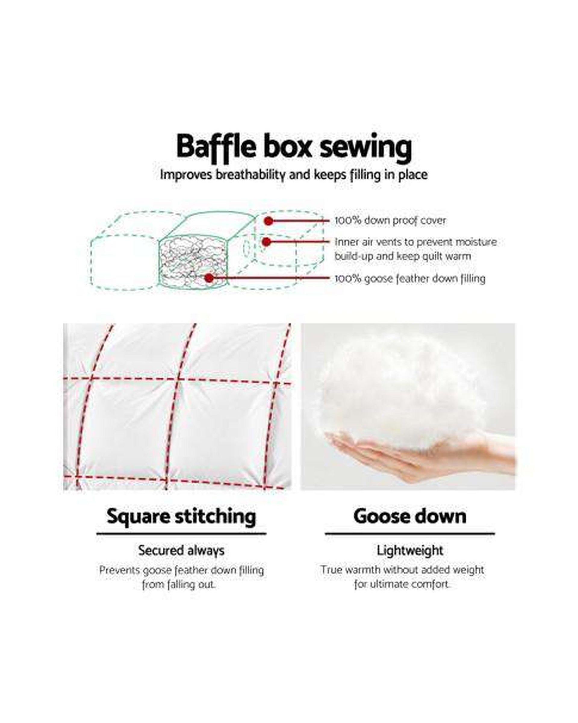 Goose Down Quilt - 700GSM Giselle