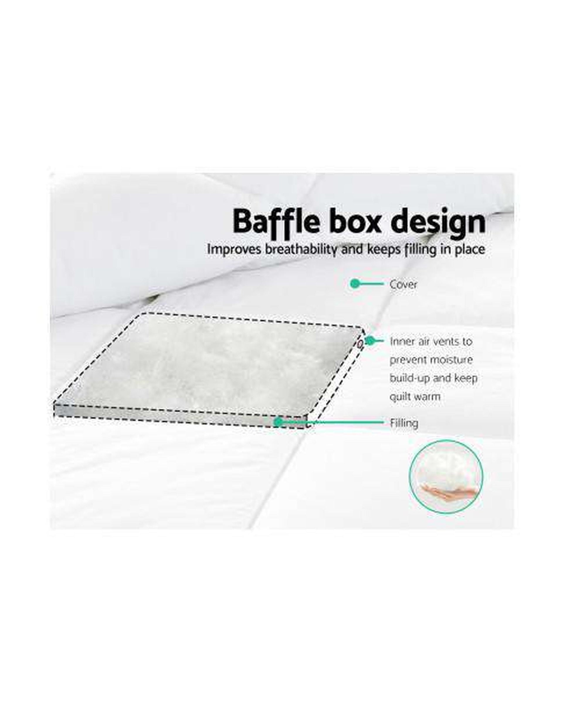 Goose Down Quilt - 800GSM Giselle