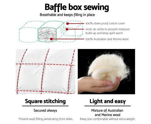 Merino Wool Duvet Quilt Giselle