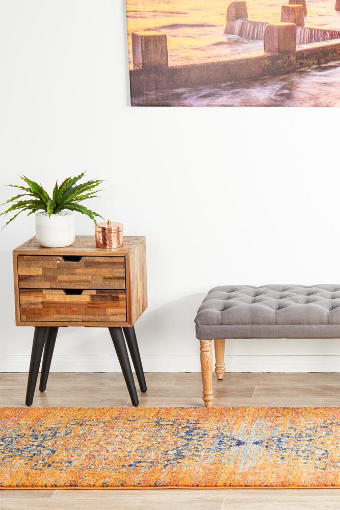 Radiance 400 Rust Runner Rug Rug Culture