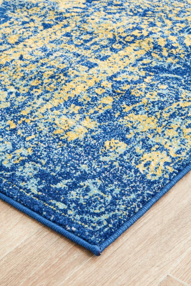 Radiance 411 Royal Blue Runner Rug Rug Culture