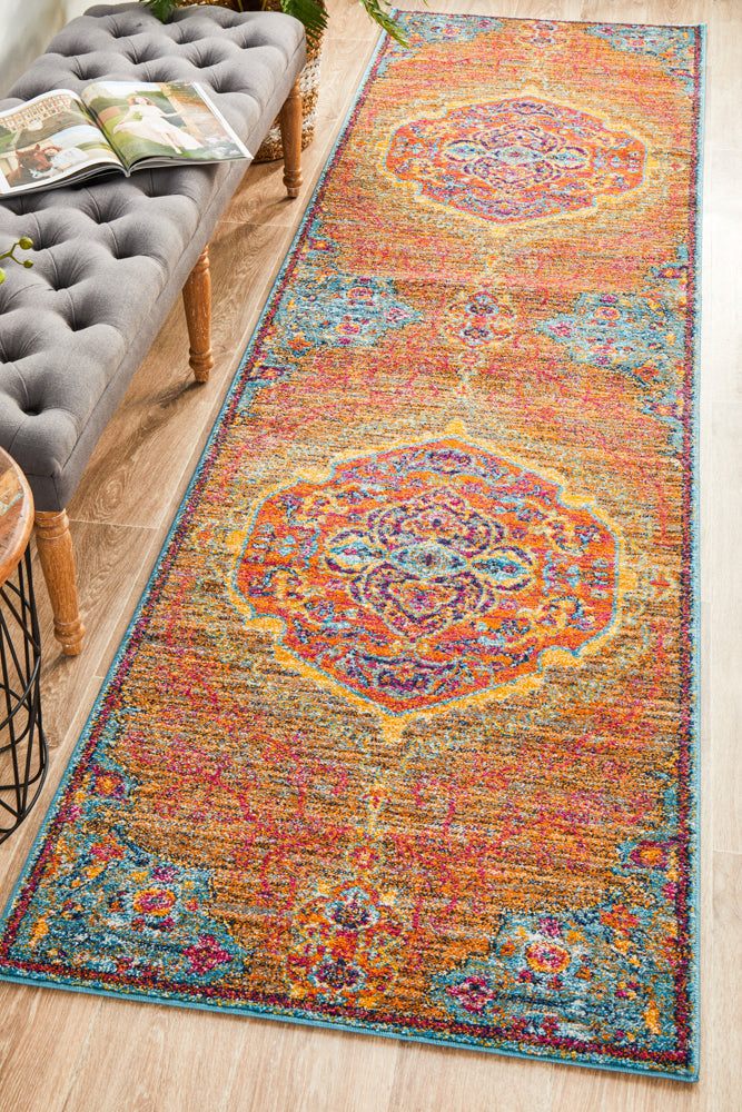Radiance 422 Tangerine Runner Rug Rug Culture