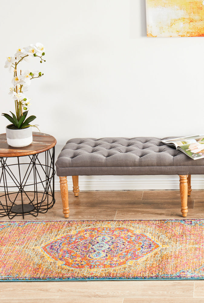 Radiance 422 Tangerine Runner Rug Rug Culture