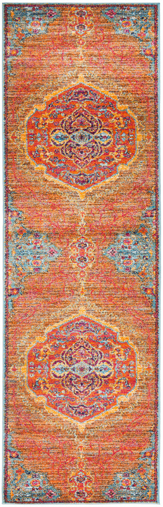 Radiance 422 Tangerine Runner Rug Rug Culture