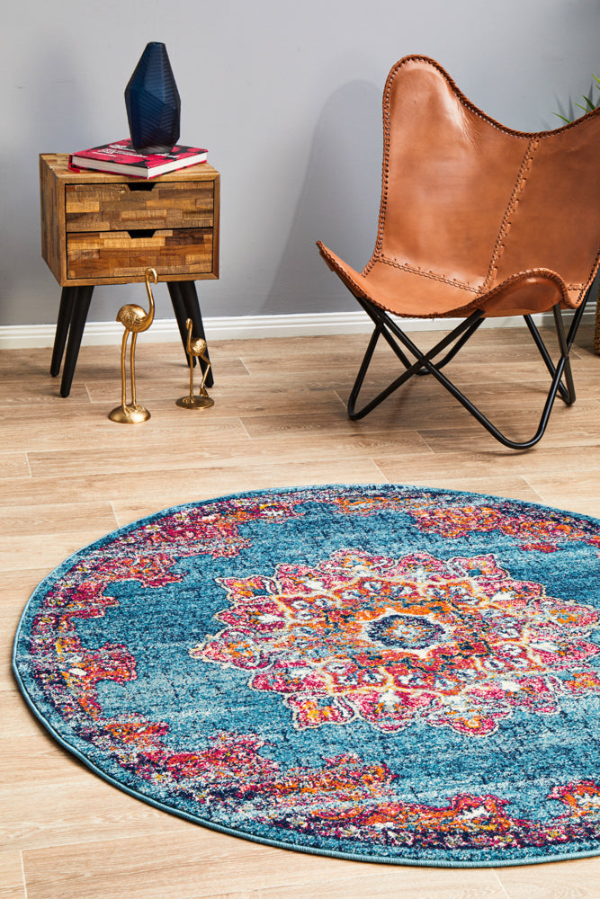 Radiance 433 Marine Round Rug Rug Culture