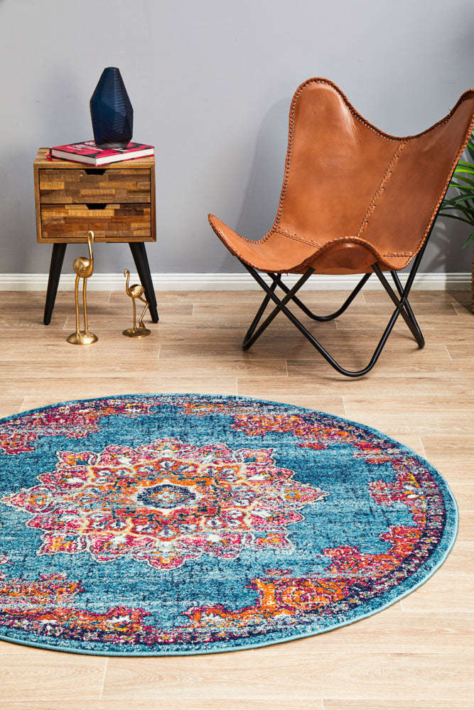 Radiance 433 Marine Round Rug Rug Culture