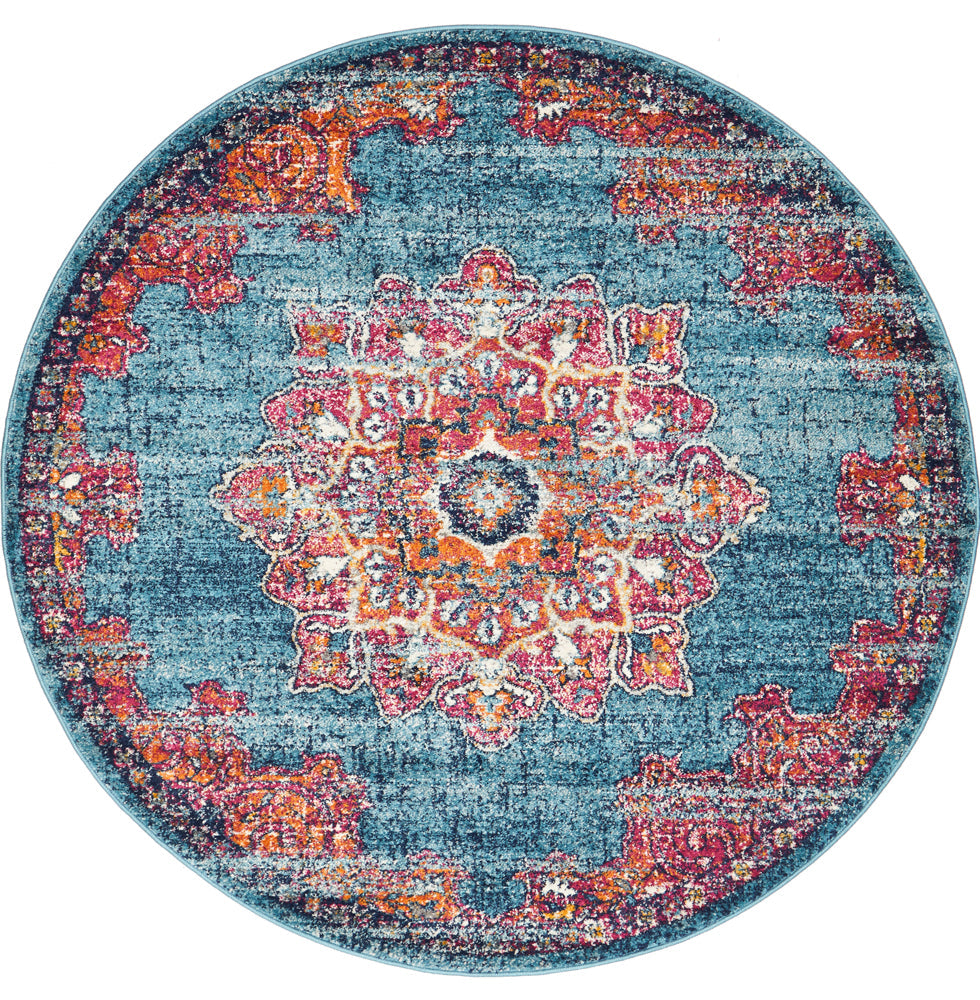 Radiance 433 Marine Round Rug Rug Culture