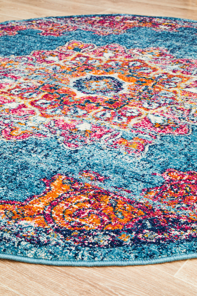 Radiance 433 Marine Round Rug Rug Culture
