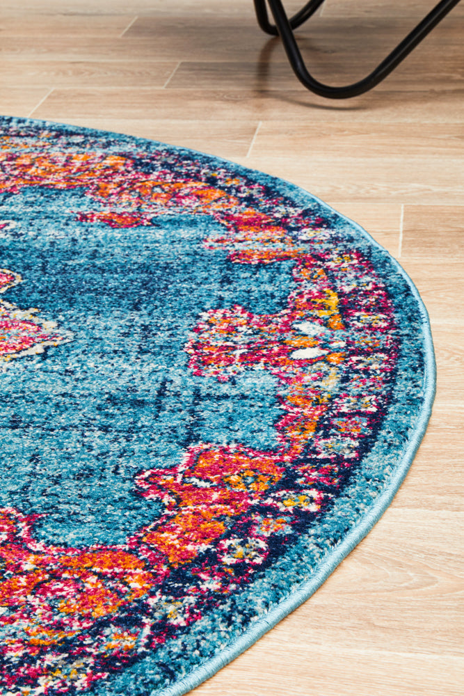 Radiance 433 Marine Round Rug Rug Culture