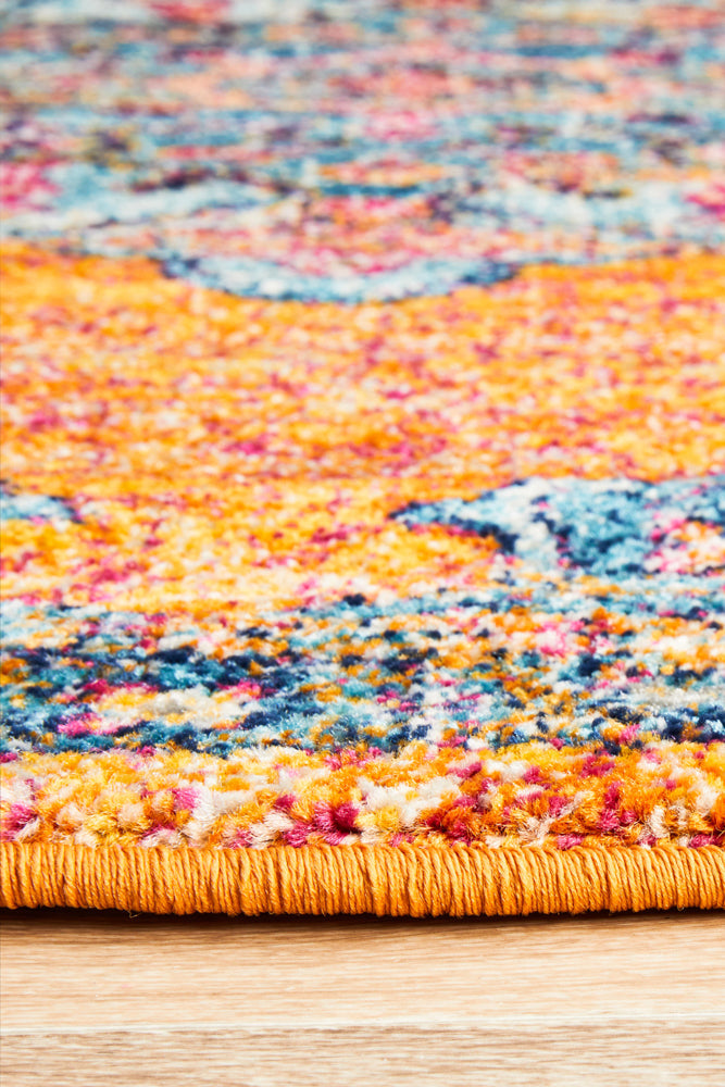 Radiance 433 Rust Round Rug Rug Culture