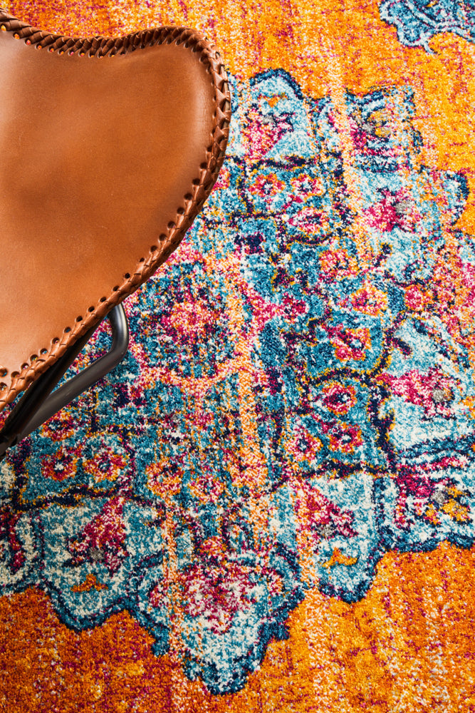 Radiance 433 Rust Round Rug Rug Culture